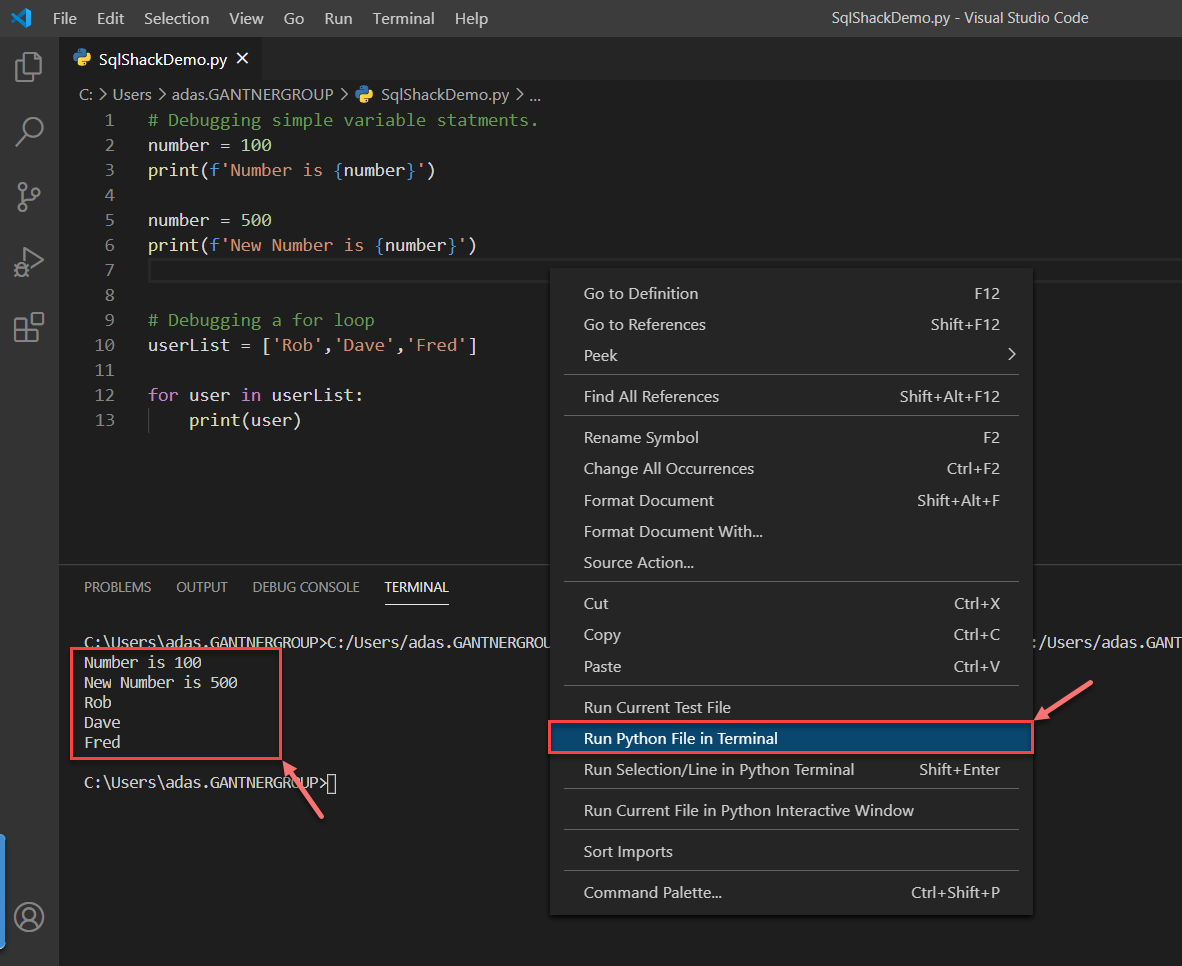 visual studio code debugger