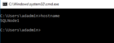 SQLNode1  host name