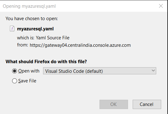 Open file in visual studio code