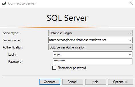 Connect to Azure SQL