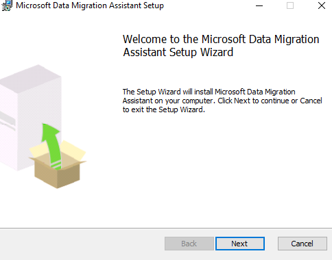Status of data migration assistant tool