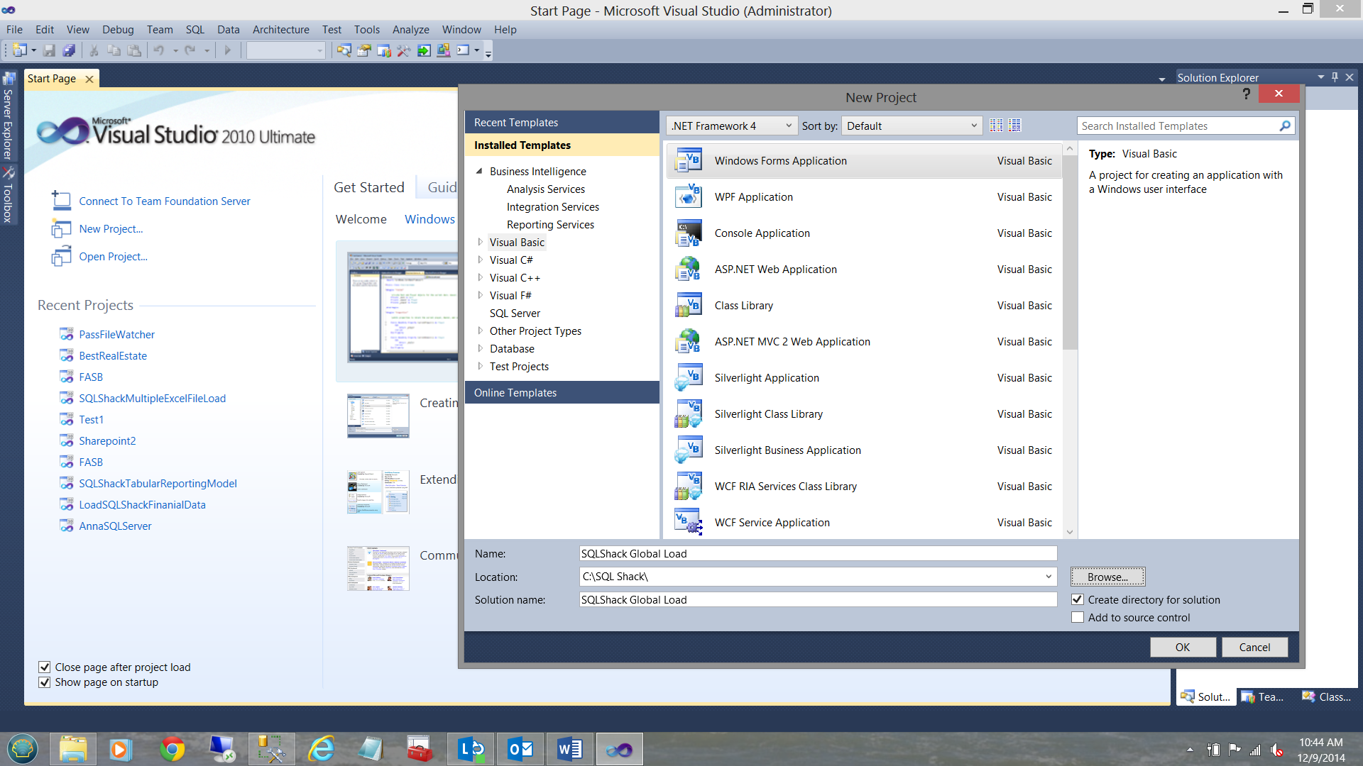 Dusør marked Clip sommerfugl Automatically load data into a SQL Server database by utilizing the Visual  Studio Project