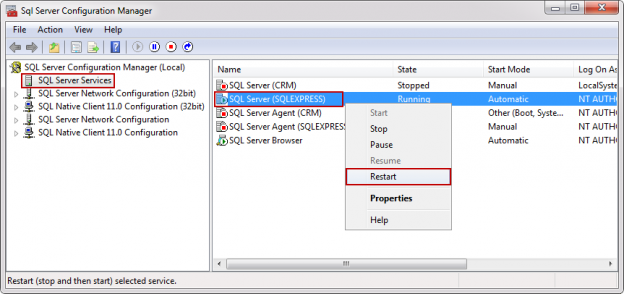 connect sql server management studio to local database