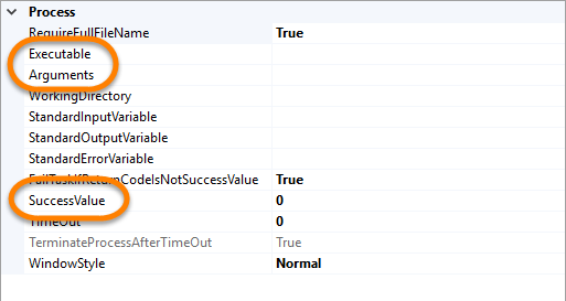 command line - Passing parameters to SSIS Execute process task