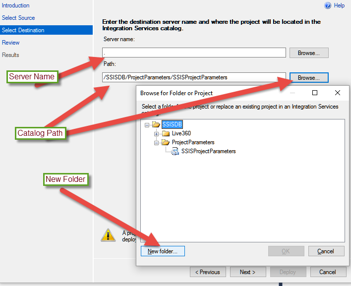 Deploying Packages To Sql Server Integration Services Catalog (Ssisdb)