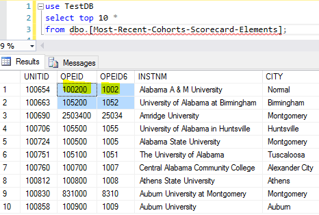 sql server management studio export to csv