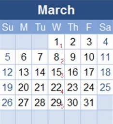 Designing A Calendar Table