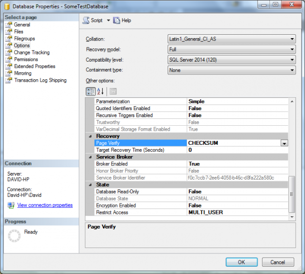 sql checksum