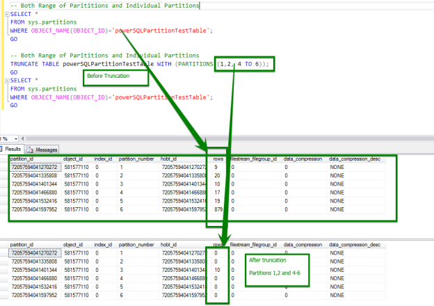 SQL Server 2016 enhancements  Truncate Table and Table Partitioning