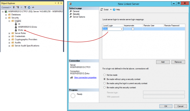 create local database sql server management studio