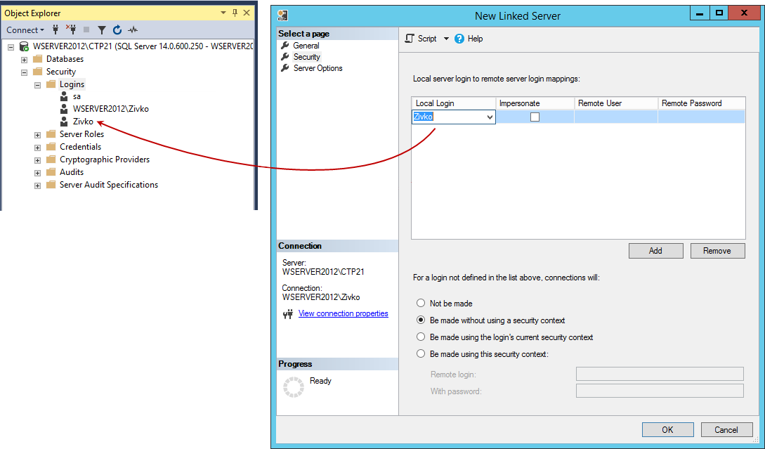 How to create and configure a linked server in SQL Server ...