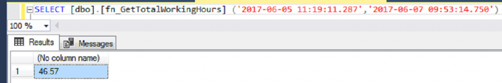 How to calculate work days and hours in SQL Server