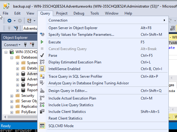 Sql server command. Консоль SQL Server. Sqlcmd.