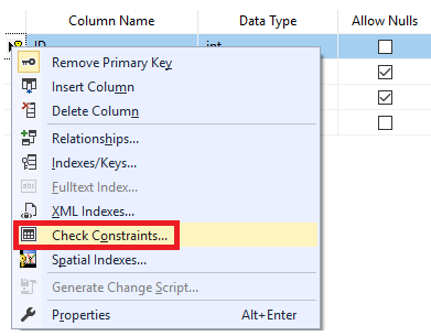 Sql server foreign key constraint