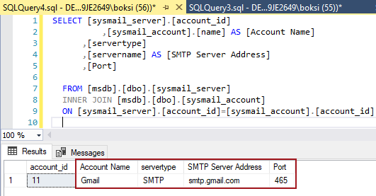 email data type in sql server