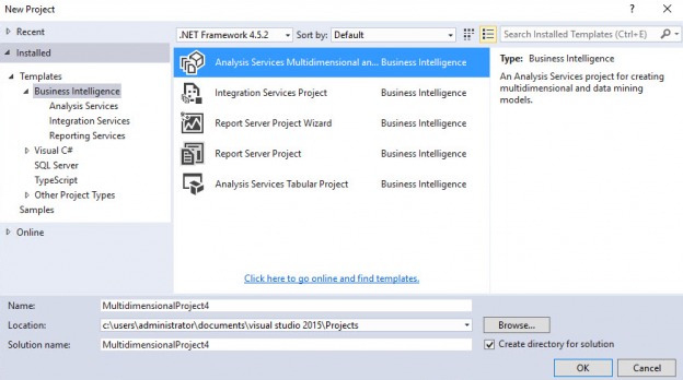 sql server business intelligence development studio 2019