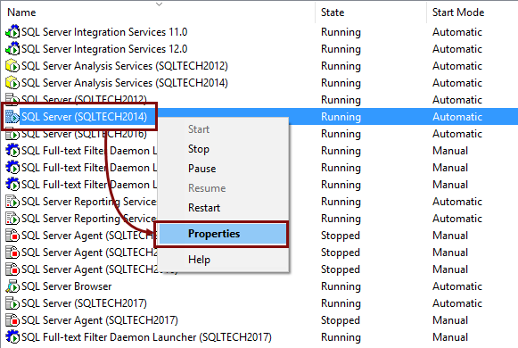 connection visual studio and sql server on separate drives