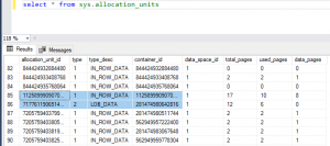 SQL Server Table Structure Overview