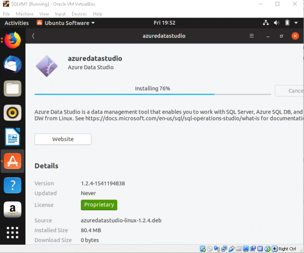 install azure data studio ubuntu 20.04