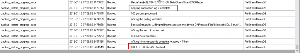 SQL Server FILESTREAM Database backup overview