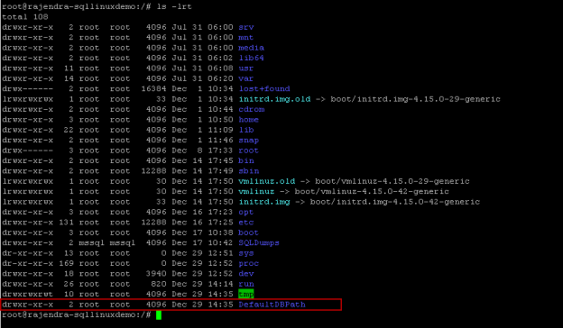 mysql database file location linux