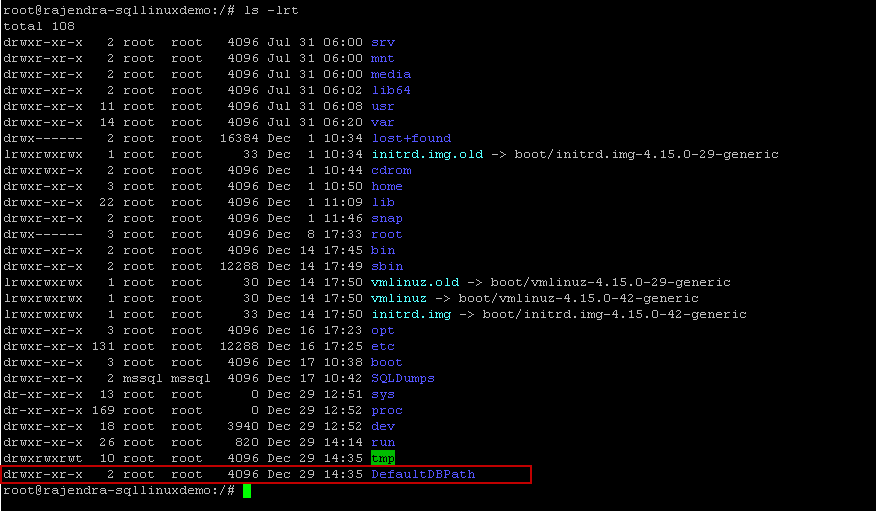 Change Default Database File And Backup Paths In SQL Server On Linux