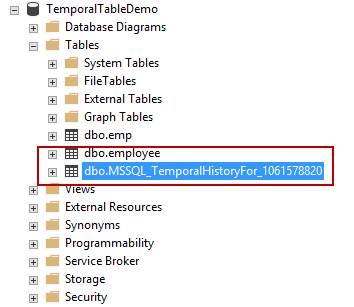 Dropping temporal tables with SSMS
