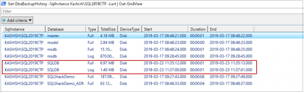 PowerShell SQL Server - Get-DbaBackupHistory PowerShell Command Examples SQL Server