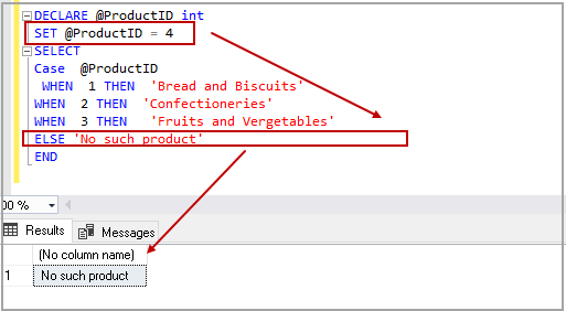 CASE statement in SQL