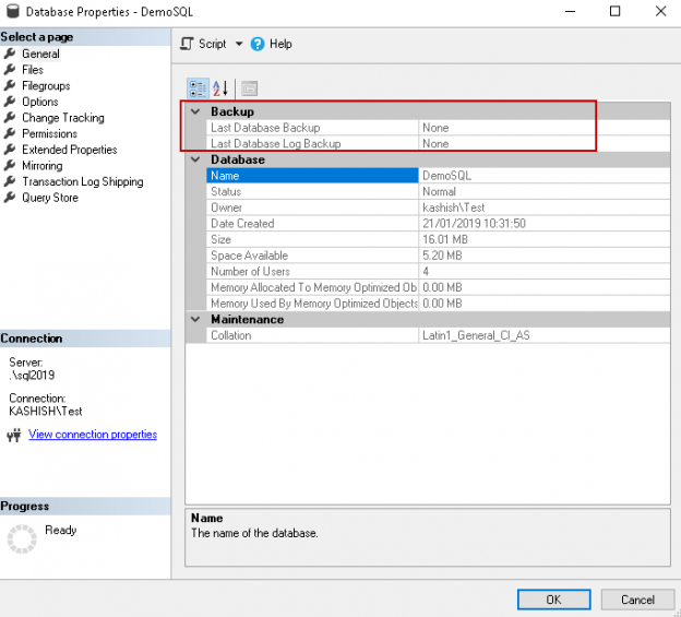 SQL FILESTREAM demo backup