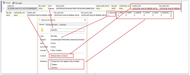 SQL FILETABLE root folder structure and child folder mapping with SQL Server FILETABLE