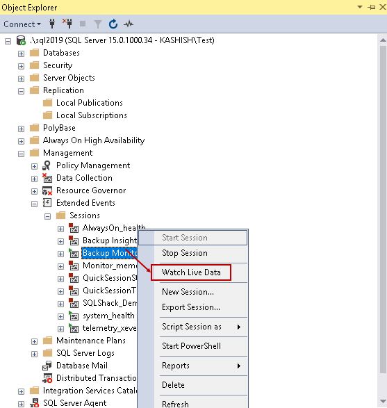 SQL Server FILESTREAM demo - watch live data