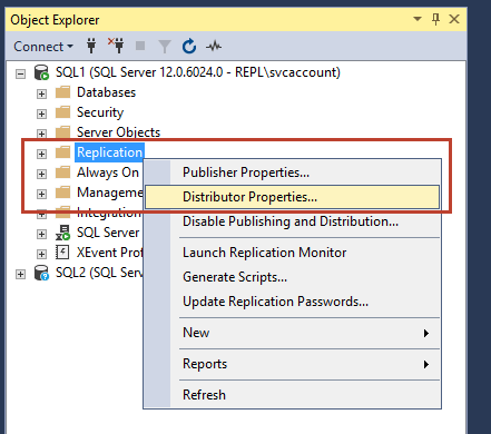 Distributor properties