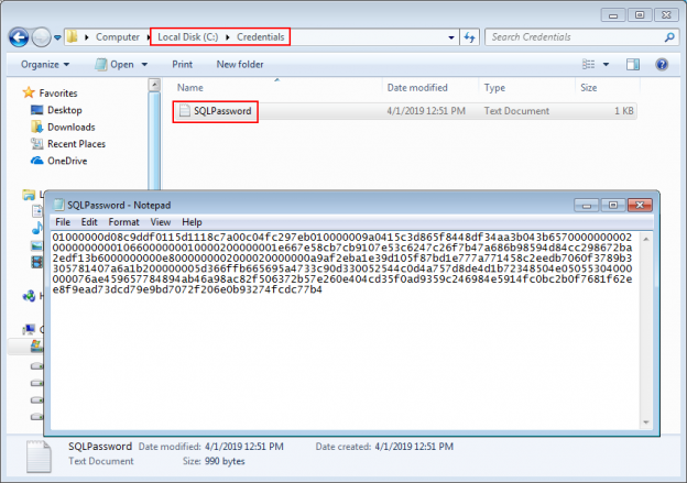 PowerShell encrypt password - Encrypted password