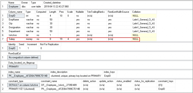 sp_help command