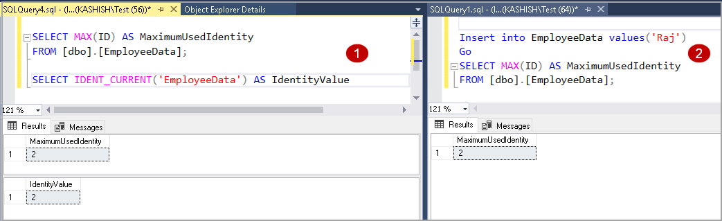 Identity Function Tutorial In Sql Server