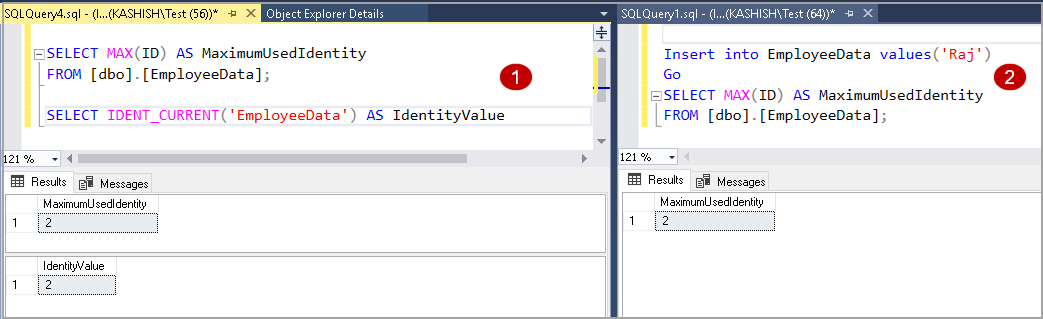 Identity function tutorial in SQL Server