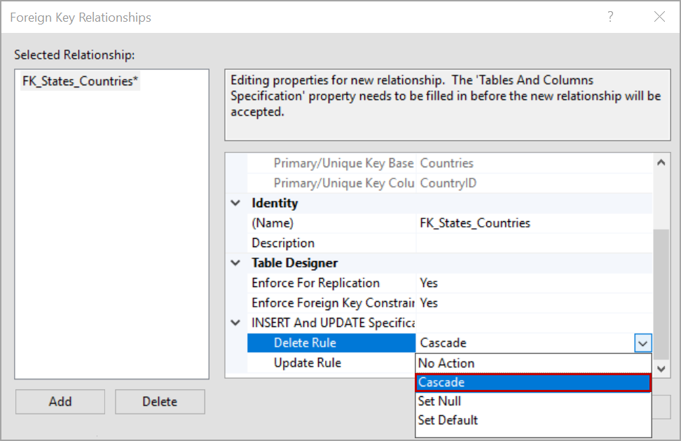 Oracle отключить foreign key