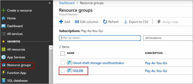 managing locks from resource group