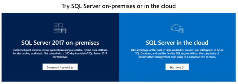SQL Server download guide