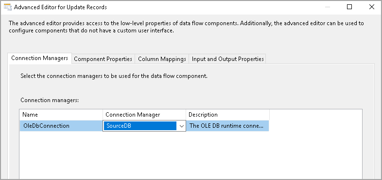 OLE DB Connection manager