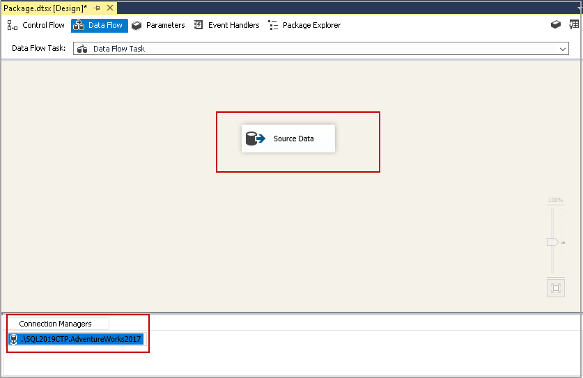 OLE DB Data configuration