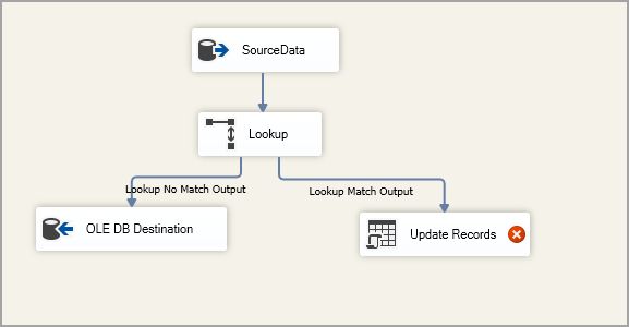 Rename the OLE Command task as Update Records. 
