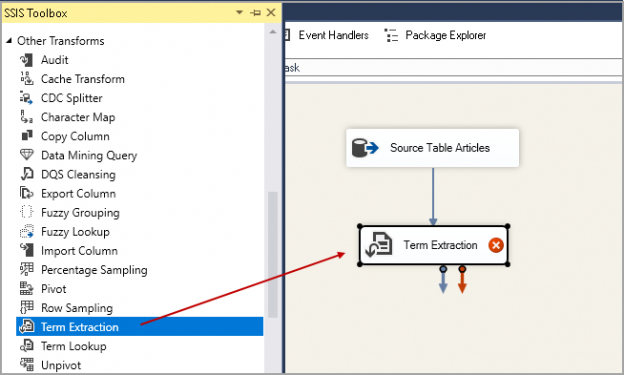Term Extraction Transformation in SSIS