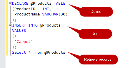 Select variables