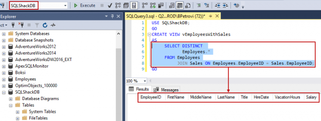 CREATE VIEW SQL Creating views in SQL Server