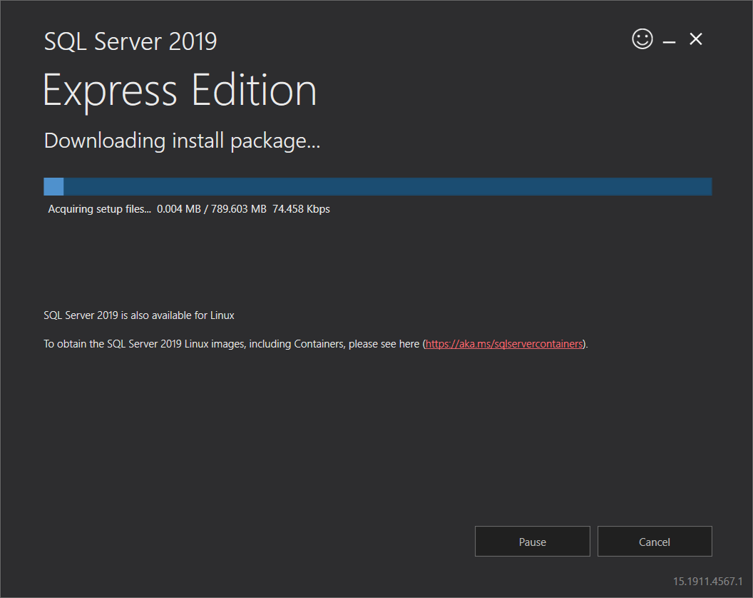 cannot install microsoft sql server express windows 7