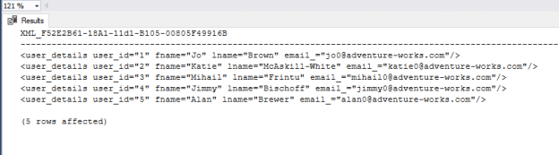 Generate Xml Forms Or Xml Data Type Documents In Sql Server