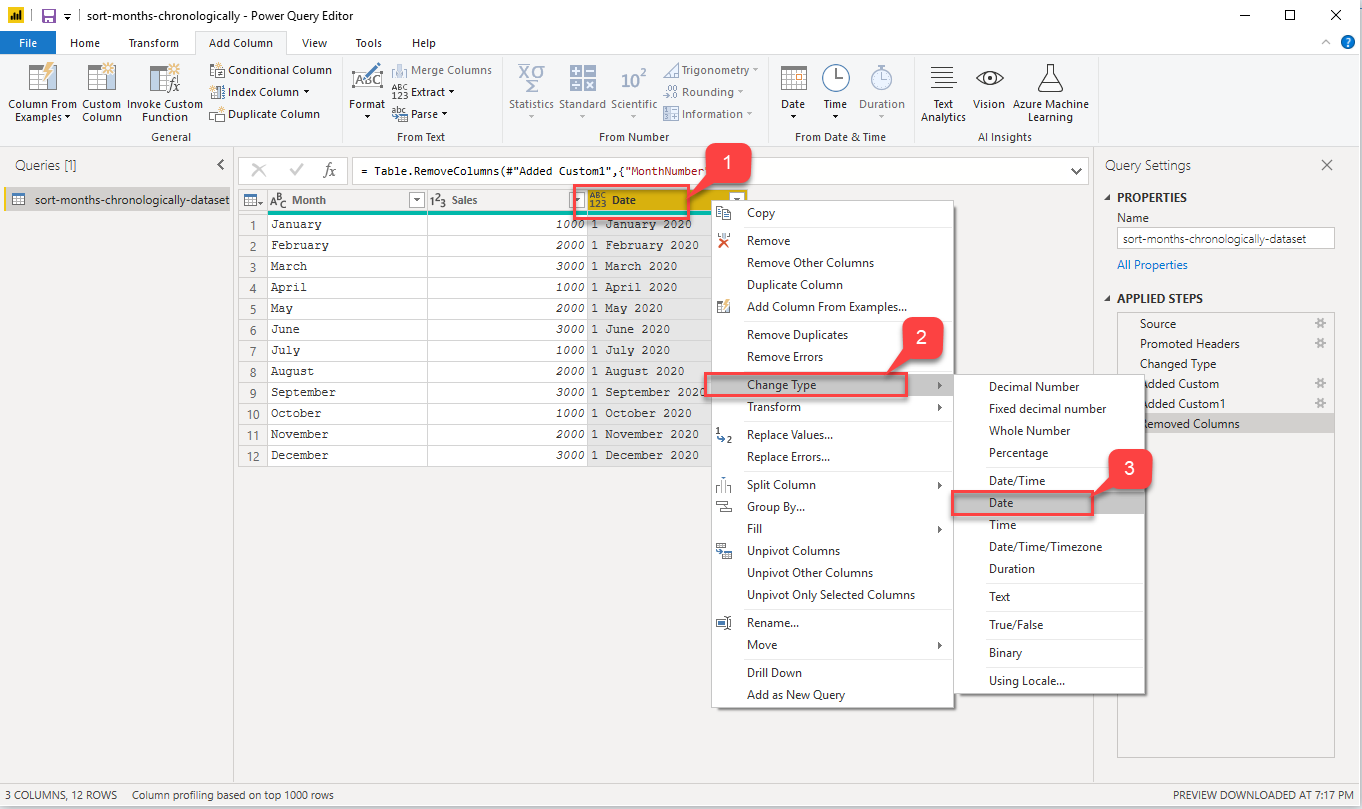 tabular reports with columnar sorting on sales force