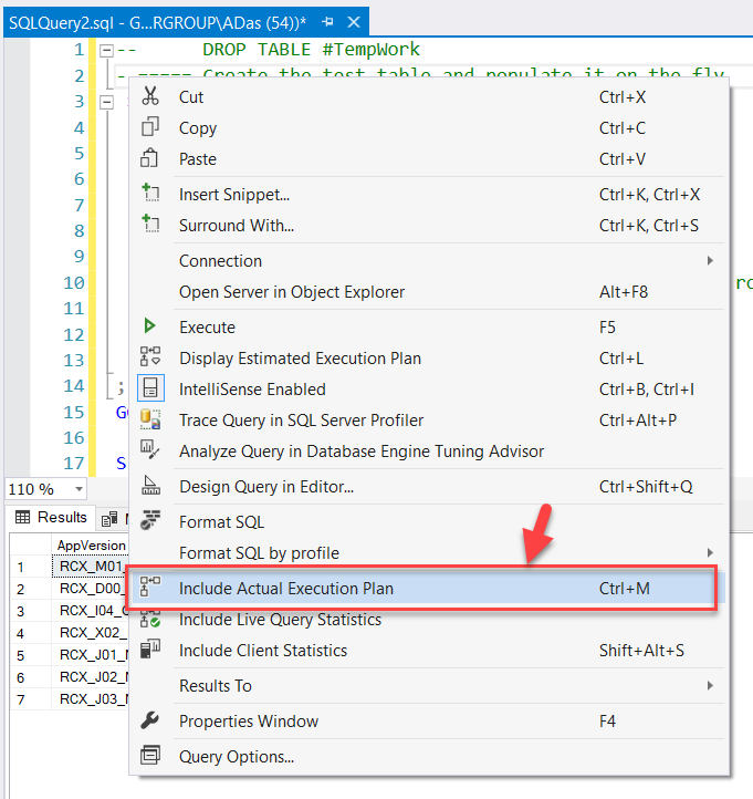 describe table sql server